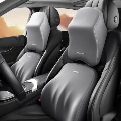 汽车头枕腰靠办公室护腰久坐不累车载靠枕座椅靠垫腰托记忆棉通用 环抱式支撑